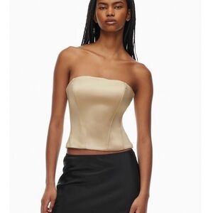 Aritzia Castle Satin Corset